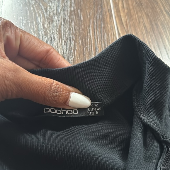 Black Ribbed Dress - Picture 7 of 7